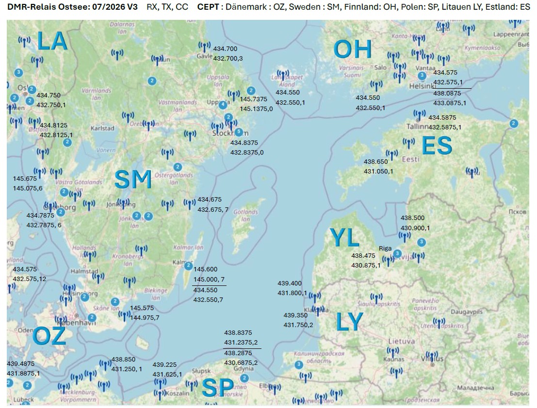 DMR Ostsee Map